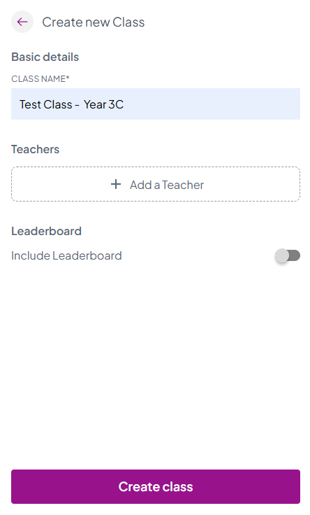 Create a Class