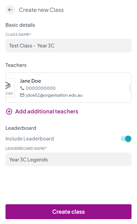 Create a Class